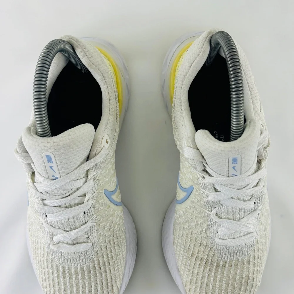 Nike React Infinity Run Flyknit 3 'White Light Marine' DD3024-100 Women's Sz 7.5